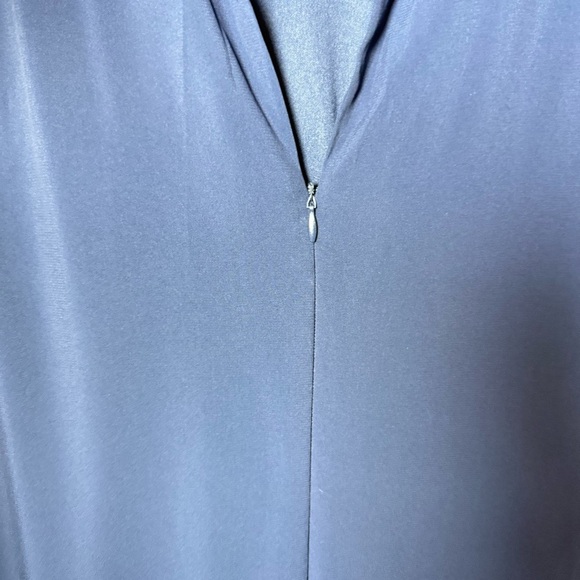 Donna Ricco Womens Navy Blue Jewel Neck Sleeveless Swing Cocktail Dress size 14 - Picture 7 of 12